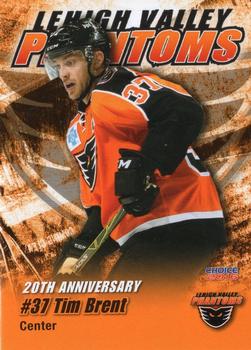 2015-16 Choice Lehigh Valley Phantoms (AHL) #18 Tim Brent Front