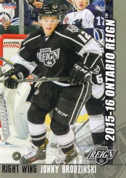 2015-16 Choice Ontario Reign (AHL) #4 Jonny Brodzinski Front