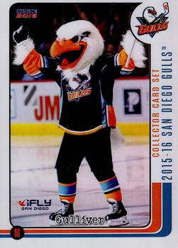 2015-16 Choice San Diego Gulls (AHL) #25 Gulliver Front