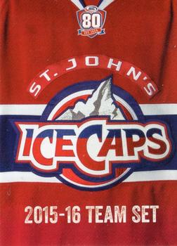 2015-16 Choice St. Johns IceCaps (AHL) #NNO St. John's IceCaps Front