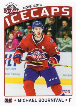 2015-16 Choice St. Johns IceCaps (AHL) Update #33 Michael Bournival Front