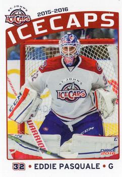 2015-16 Choice St. Johns IceCaps (AHL) Update #34 Edward Pasquale Front