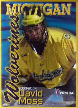 2003-04 Pontiac Michigan Wolverines (NCAA) #NNO David Moss Front