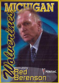 2003-04 Pontiac Michigan Wolverines (NCAA) #NNO Gordon Berenson Front