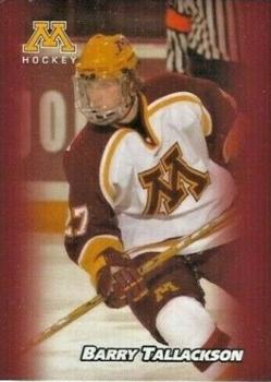 2003-04 Valvoline Minnesota Golden Gophers (NCAA) #NNO Barry Tallackson Front