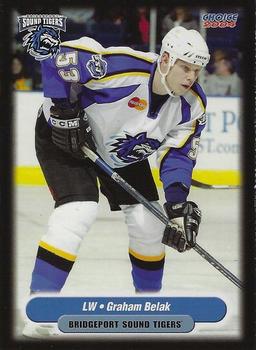 2003-04 Choice Bridgeport Sound Tigers (AHL) #7A Graham Belak Front