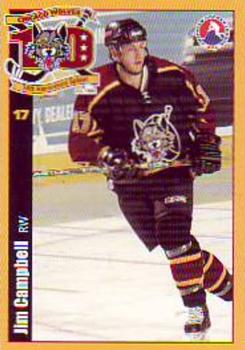 2003-04 Edy's Chicago Wolves (AHL) #3 Jim Campbell Front