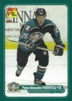 2003-04 Gold Star Chili Cincinnati Mighty Ducks (AHL) #A-04 Pierre-Alexandr Parenteau Front