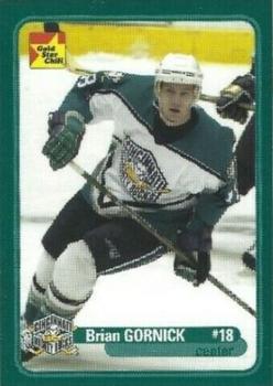 2003-04 Gold Star Chili Cincinnati Mighty Ducks (AHL) #B-05 Brian Gornick Front