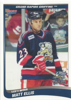 2003-04 Choice Grand Rapids Griffins (AHL) #5 Matt Ellis Front