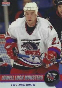 2003-04 Choice Lowell Lock Monsters (AHL) #13 Josh Green Front