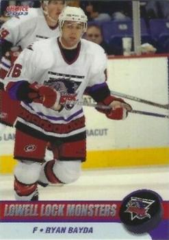 2003-04 Choice Lowell Lock Monsters (AHL) #21 Ryan Bayda Front