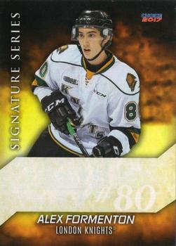 2016-17 Choice London Knights (OHL) Signature Series #4 Alex Formenton Front