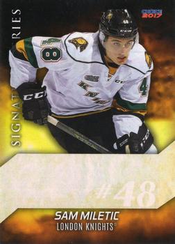 2016-17 Choice London Knights (OHL) Signature Series #15 Sam Miletic Front
