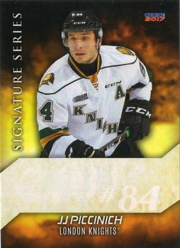 2016-17 Choice London Knights (OHL) Signature Series #19 J.J. Piccinich Front