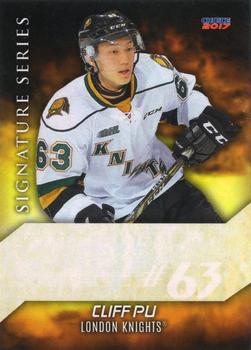 2016-17 Choice London Knights (OHL) Signature Series #20 Cliff Pu Front