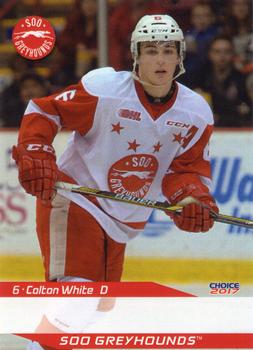 2016-17 Choice Sault Ste. Marie Greyhounds (OHL) #1 Colton White Front