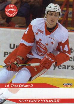 2016-17 Choice Sault Ste. Marie Greyhounds (OHL) #7 Theo Calvas Front