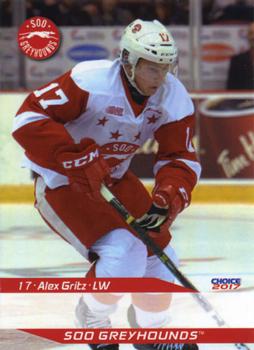 2016-17 Choice Sault Ste. Marie Greyhounds (OHL) #10 Alex Gritz Front