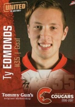 2016-17 Prince George Cougars (WHL) #3 Ty Edmonds Front