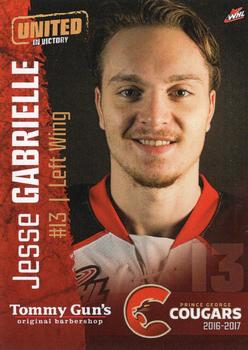 2016-17 Prince George Cougars (WHL) #10 Jesse Gabrielle Front