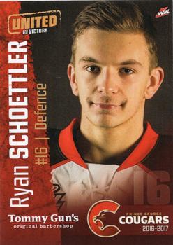 2016-17 Prince George Cougars (WHL) #13 Ryan Schoettler Front