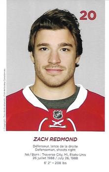 2016-17 Montreal Canadiens #NNO Zach Redmond Back