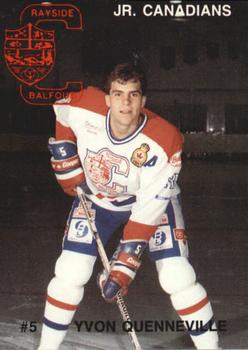 1990-91 Rayside-Balfour Jr. Canadians (NOJHL) #NNO Yvon Quenneville Front