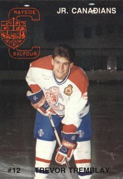 1990-91 Rayside-Balfour Jr. Canadians (NOJHL) #NNO Trevor Tremblay Front
