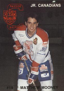 1990-91 Rayside-Balfour Jr. Canadians (NOJHL) #NNO Matthew Mooney Front
