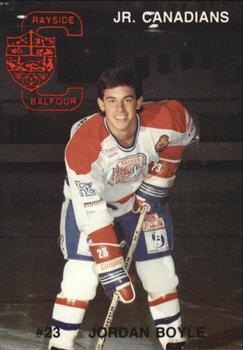 1990-91 Rayside-Balfour Jr. Canadians (NOJHL) #NNO Jordan Boyle Front
