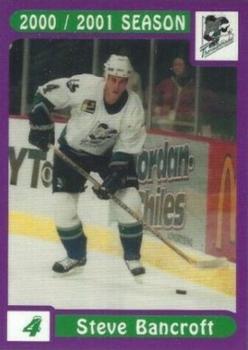 2000-01 LDC Kentucky Thoroughblades (AHL) #2 Steve Bancroft Front