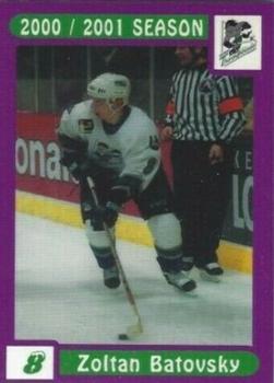 2000-01 LDC Kentucky Thoroughblades (AHL) #3 Zoltan Batovsky Front