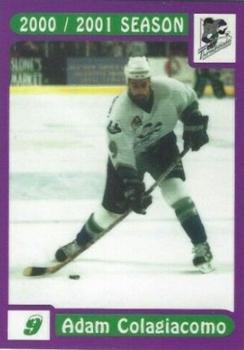 2000-01 LDC Kentucky Thoroughblades (AHL) #6 Adam Colagiacomo Front