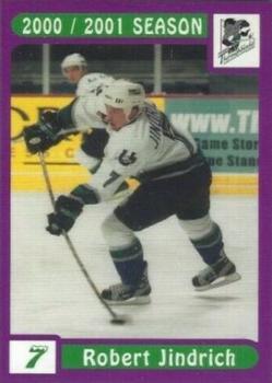 2000-01 LDC Kentucky Thoroughblades (AHL) #11 Robert Jindrich Front