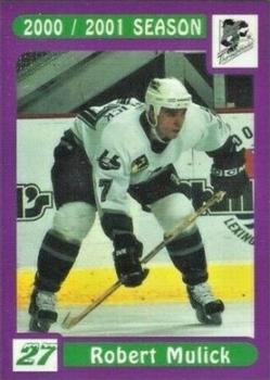 2000-01 LDC Kentucky Thoroughblades (AHL) #19 Robert Mulick Front