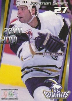 2000-01 Quebec Citadelles (AHL) #12 Jonathan Delisle Front