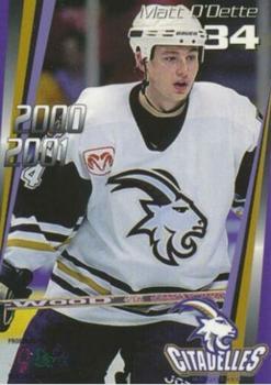 2000-01 Quebec Citadelles (AHL) #16 Matt O'Dette Front