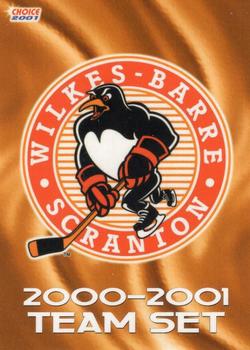 2000-01 Choice Wilkes Barre/Scranton Penguins (AHL) #1 Checklist Front