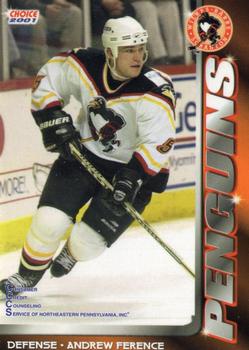 2000-01 Choice Wilkes Barre/Scranton Penguins (AHL) #8 Andrew Ference Front