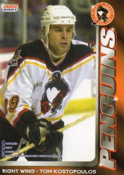 2000-01 Choice Wilkes Barre/Scranton Penguins (AHL) #11 Tom Kostopoulos Front