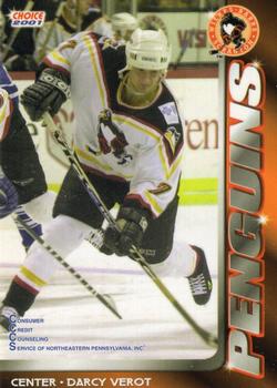 2000-01 Choice Wilkes Barre/Scranton Penguins (AHL) #24 Darcy Verot Front