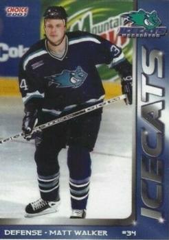 2000-01 Choice Worcester IceCats (AHL) #12 Matt Walker Front