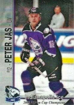 2000-01 Roox Indianapolis Ice (CHL) #10 Peter Jas Front