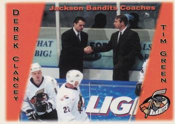 2000-01 Play2 Jackson Bandits (ECHL) #24 Derek Clancey / Tim Green Front