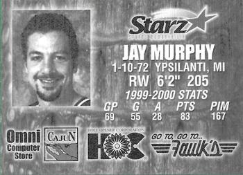 2000-01 Louisiana IceGators (ECHL) #NNO Jay Murphy Back