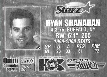 2000-01 Louisiana IceGators (ECHL) #NNO Ryan Shanahan Back