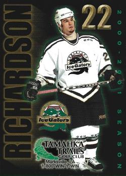 2000-01 Louisiana IceGators (ECHL) #NNO Bruce Richardson Front