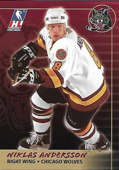2000-01 Campaign Communications Chicago Wolves (IHL) #NNO Niklas Andersson Front