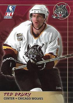 2000-01 Campaign Communications Chicago Wolves (IHL) #NNO Ted Drury Front